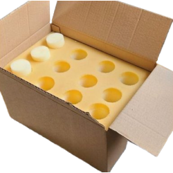 Emballage mousse pour 12 à 24 oeufs